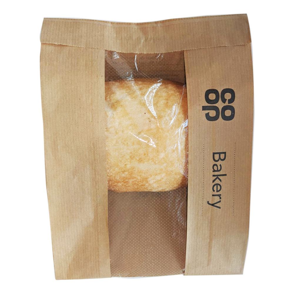 a coop white rustic roll in a bag