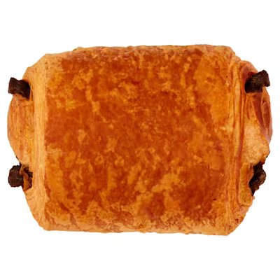 a pan au chocolate that looks flat as fuck (i promise its nicer irl 🙏🙏🙏)